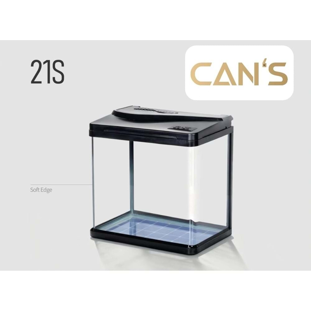 Aquarium 21S-380P 38.5x24x40.5 cm Natural Oak/Black Walnut