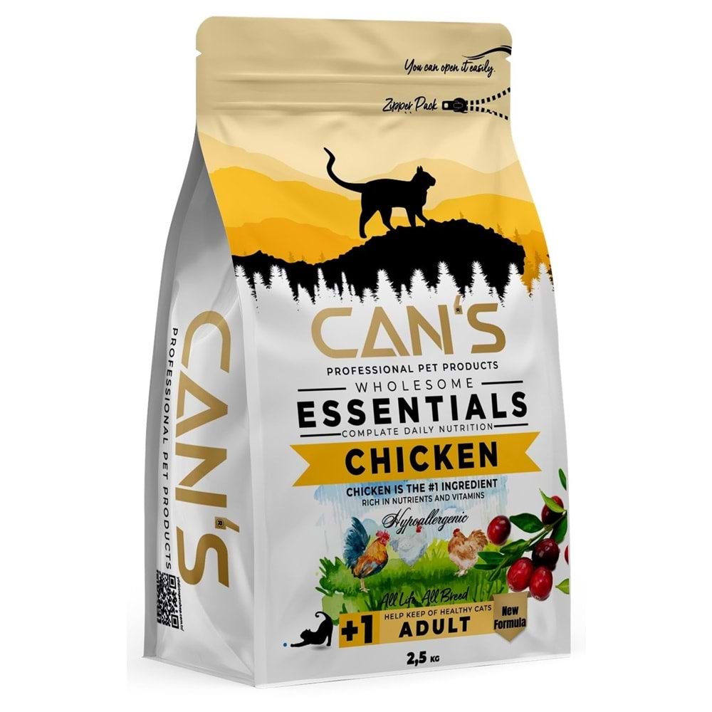 Cans Cat Tavuklu Mama 2,5 Kg