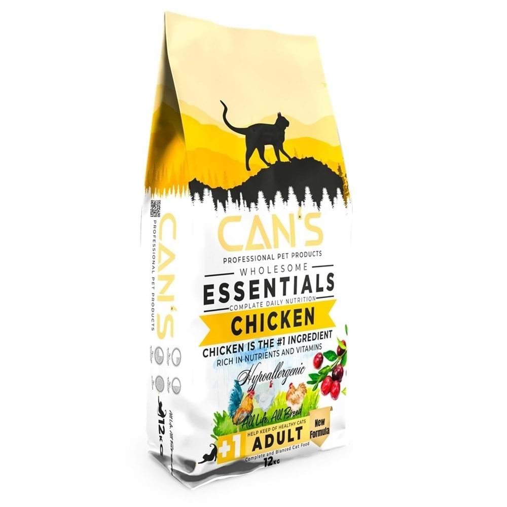 Cans Cat Tavuklu Mama 12 Kg