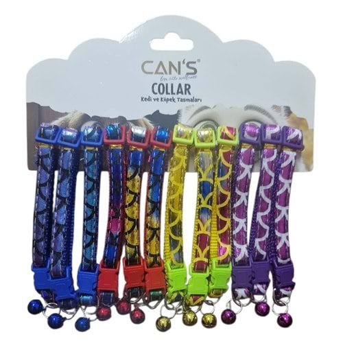 BRC-97 Parlak Desenli Zilli Boyunluk 1 cm