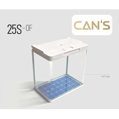 Aquarium 25S-OF-520 50x30x45 cm White/Black