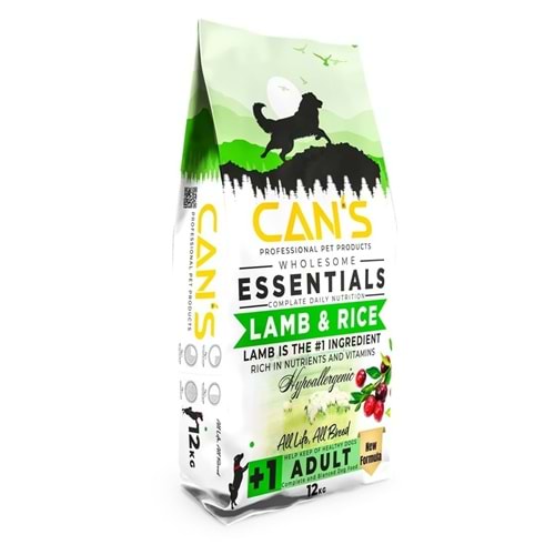 Cans Dog Kuzu Etli Mama 12 Kg