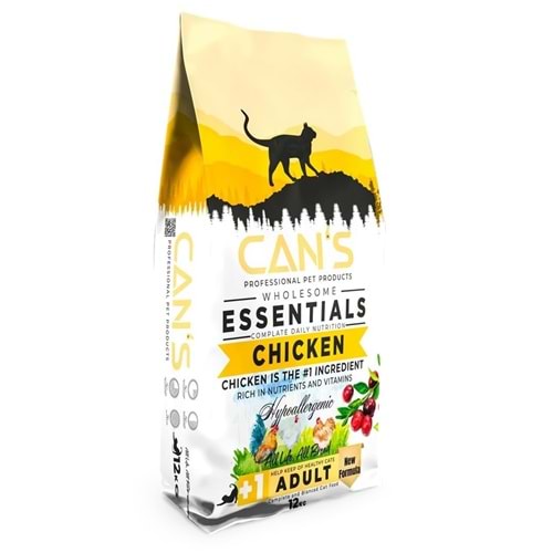 Cans Cat Tavuklu Mama 12 Kg