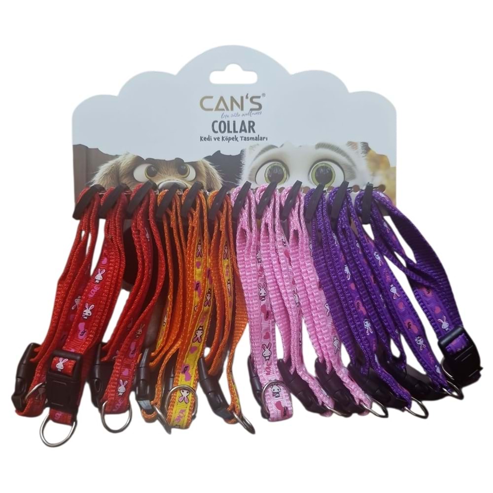 BRC-88 Tavşan Desenli Zilli Boyunluk 1,5 cm