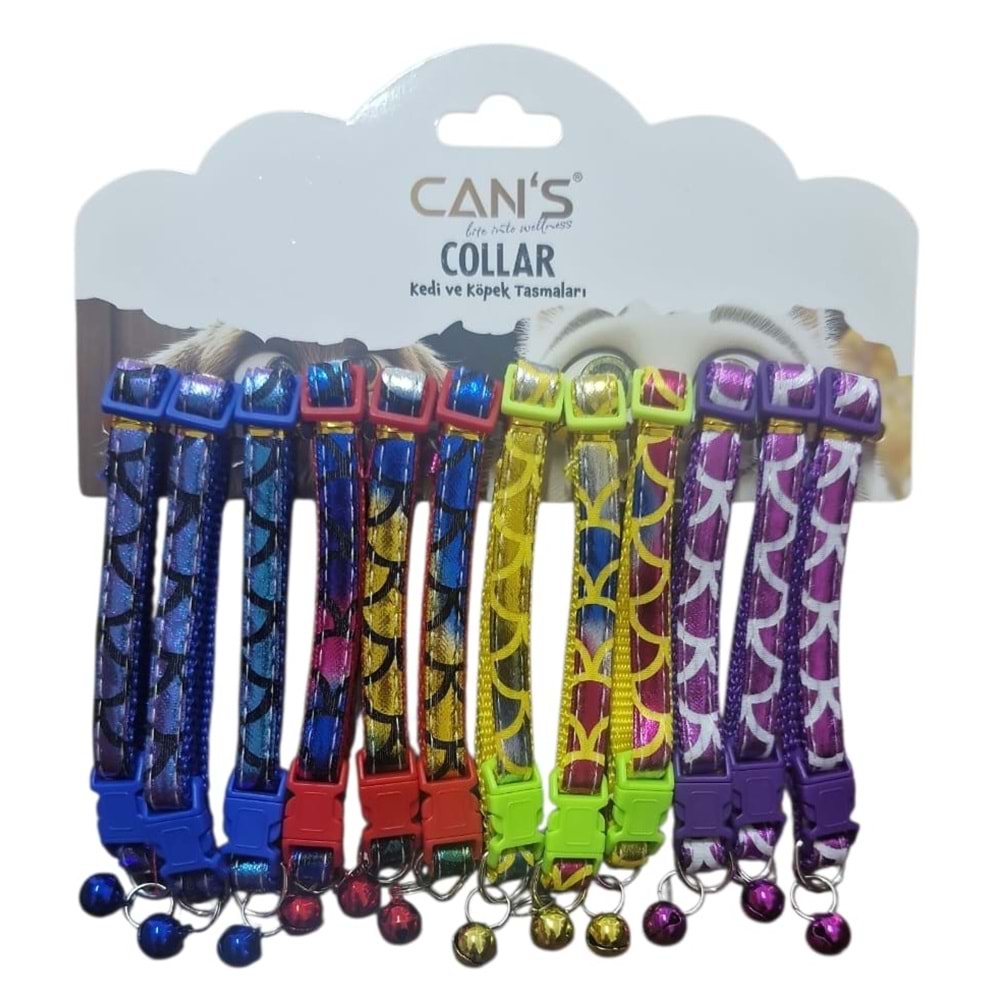 BRC-97 Parlak Desenli Zilli Boyunluk 1 cm