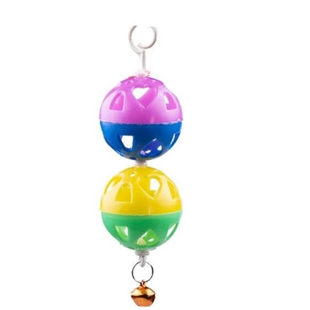 Yıldırım Pet 2 Li Zilli Kuş Topu 12 x 4 cm
