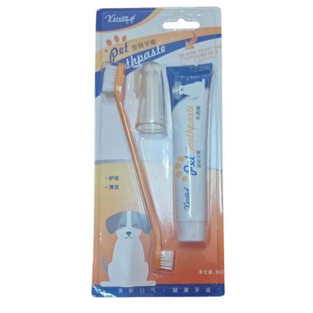 Yıldırım Pet Diş Fırça Macun Seti CCP0028